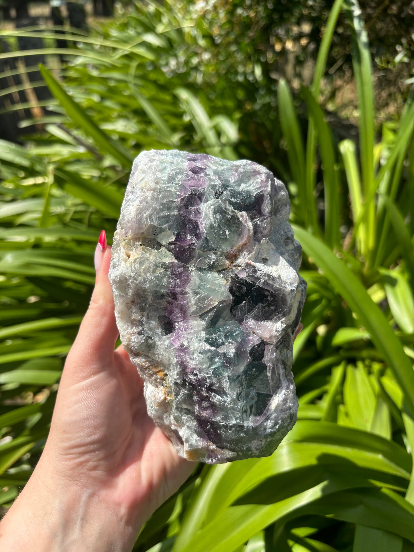 Rainbow Fluorite Rough Large Piece 1.6kgs