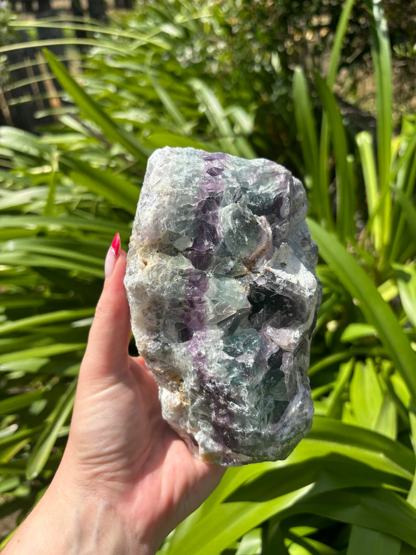 Rainbow Fluorite Rough Large Piece 1.6kgs