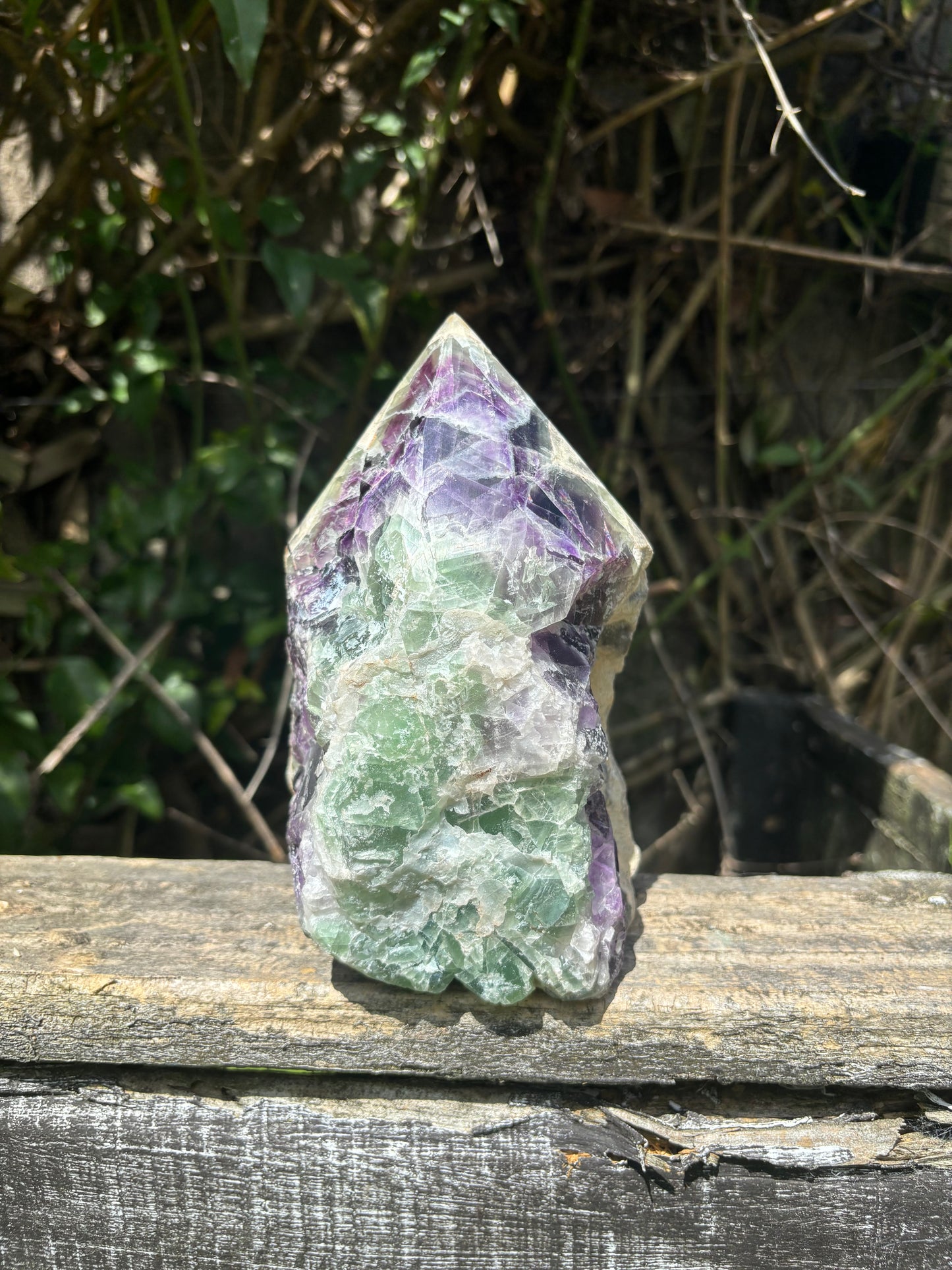 Rainbow Fluorite Semi Polished Point XXL 2.5kgs