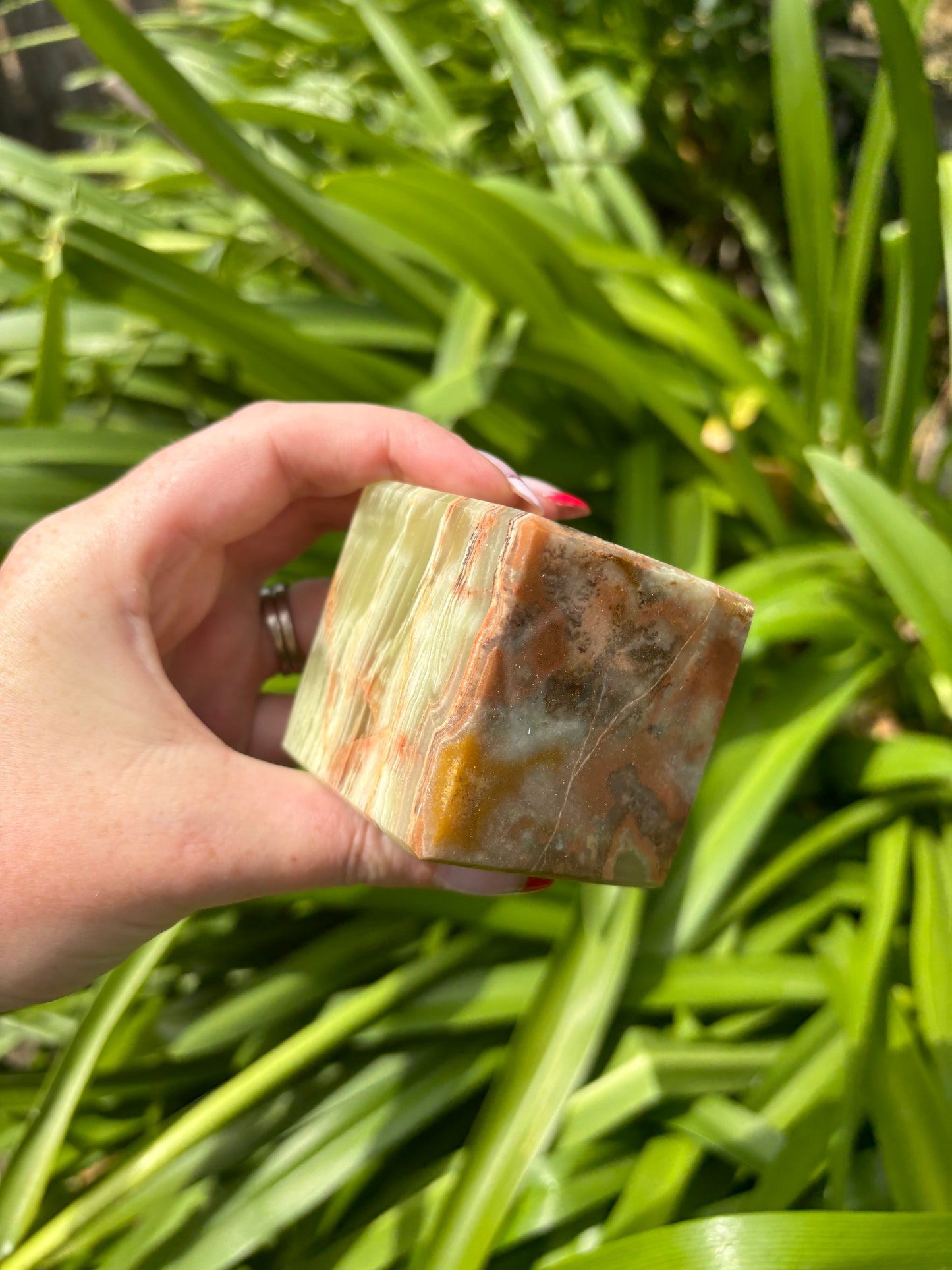 Banded Calcite Cube B