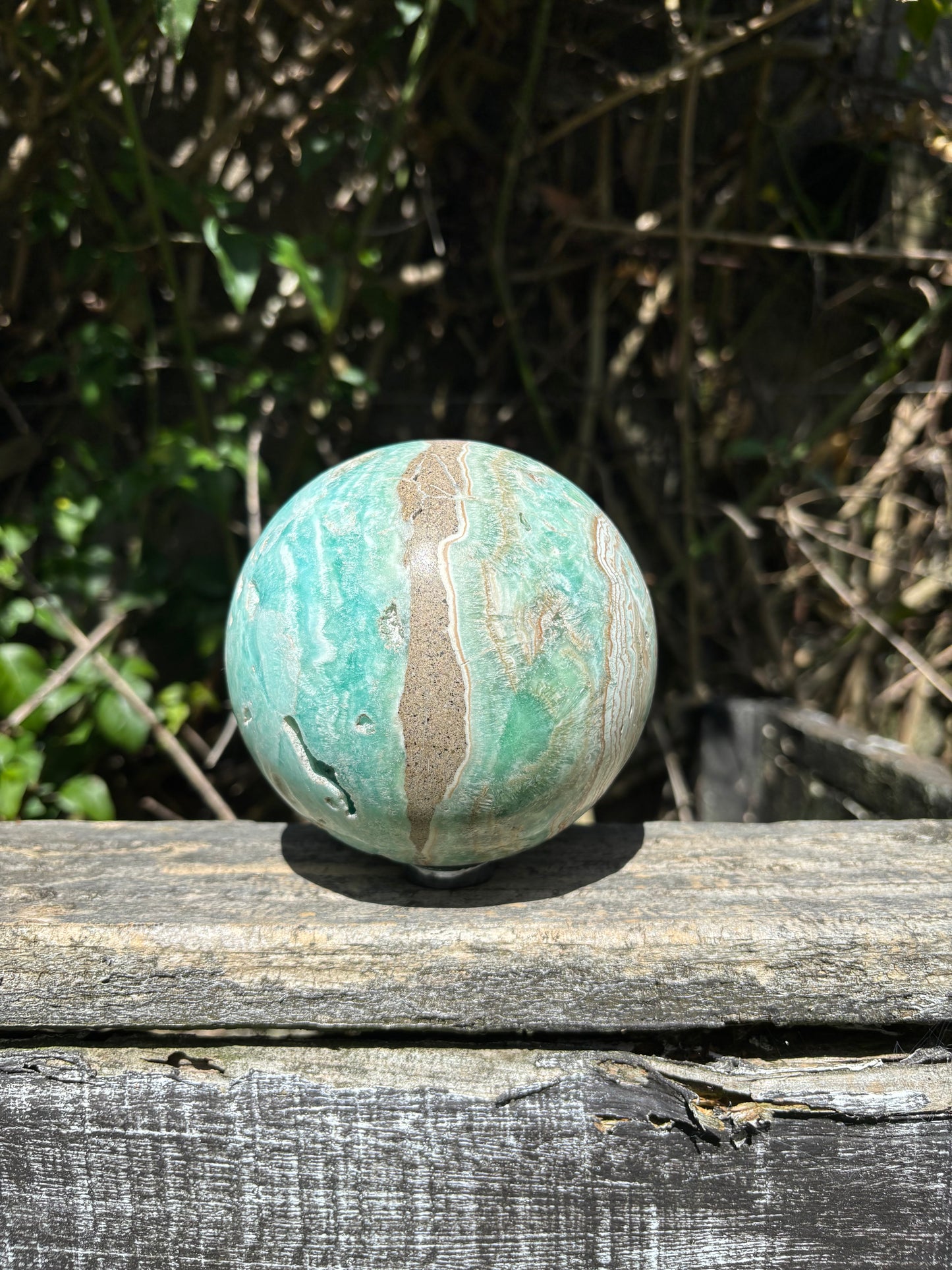 Blue Aragonite XLarge Sphere A 1.4kgs