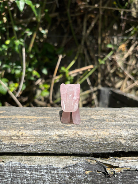Rose Quartz Elephant Small