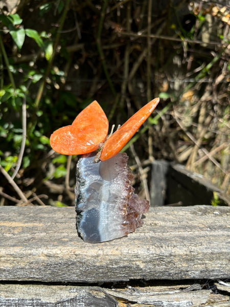 Orange Calcite Butterfly