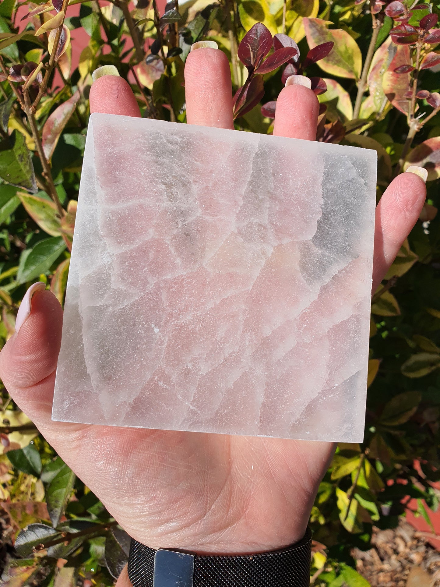 Selenite Charging  Plate Square Large