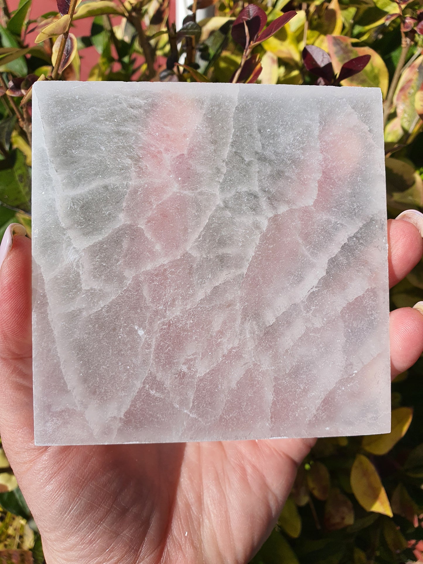 Selenite Charging  Plate Square Large