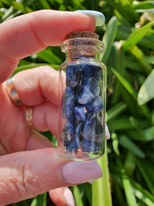 Sodalite Chip Bottle