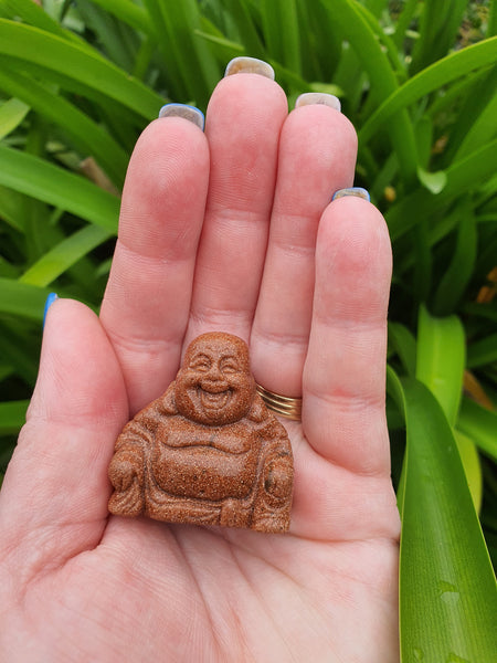 Goldstone Buddha Small