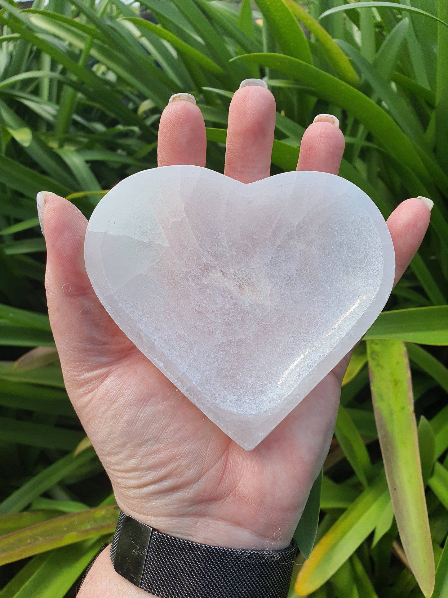 Selenite Charging Bowl Heart Large