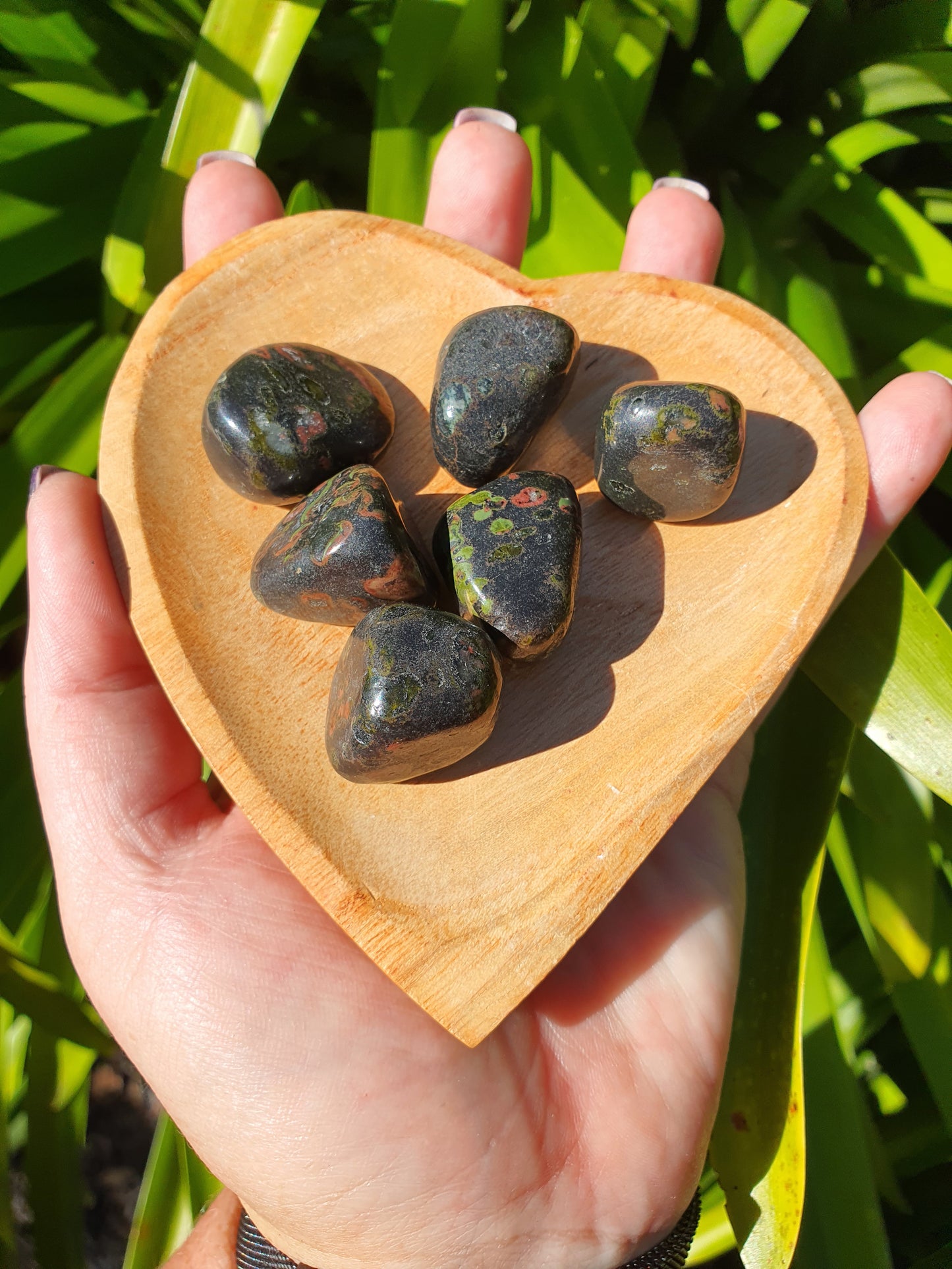 Red Obsidian Tumbled Stones