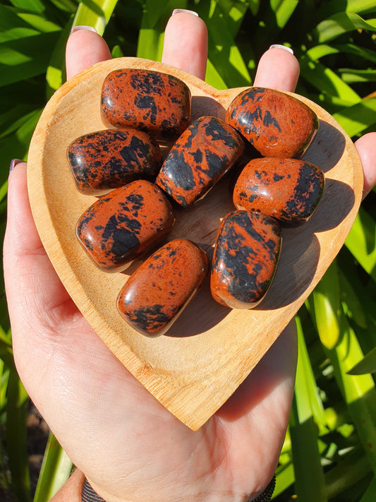 Mahogany Obsidian Tumbled Stones