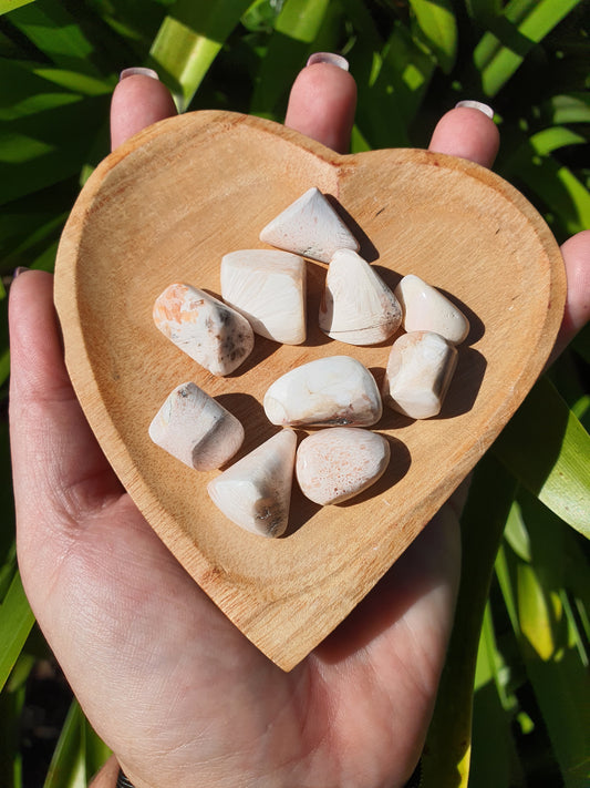 Pink Scolecite Tumbled Stones Small