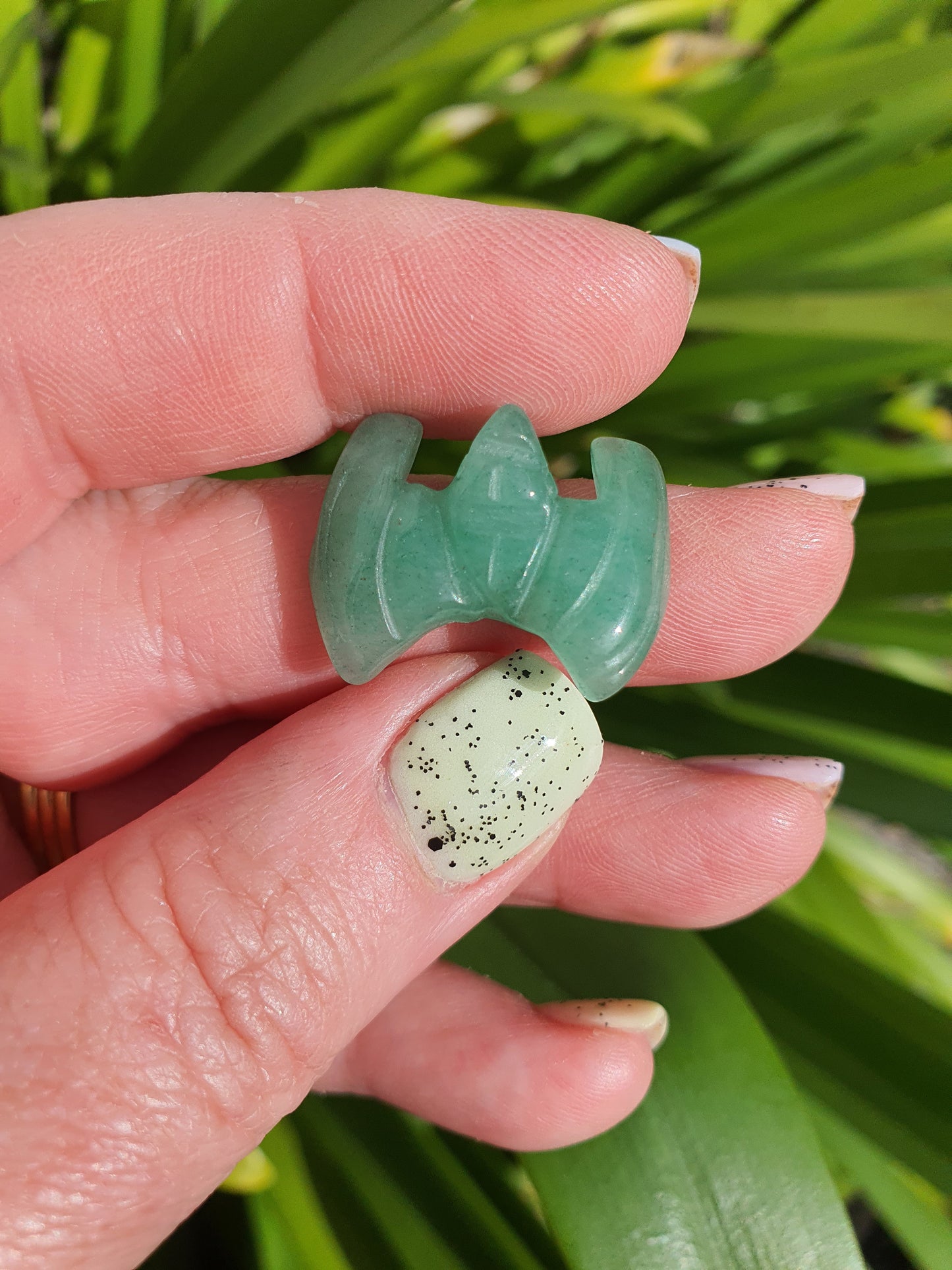 Green Aventurine Mini Bat