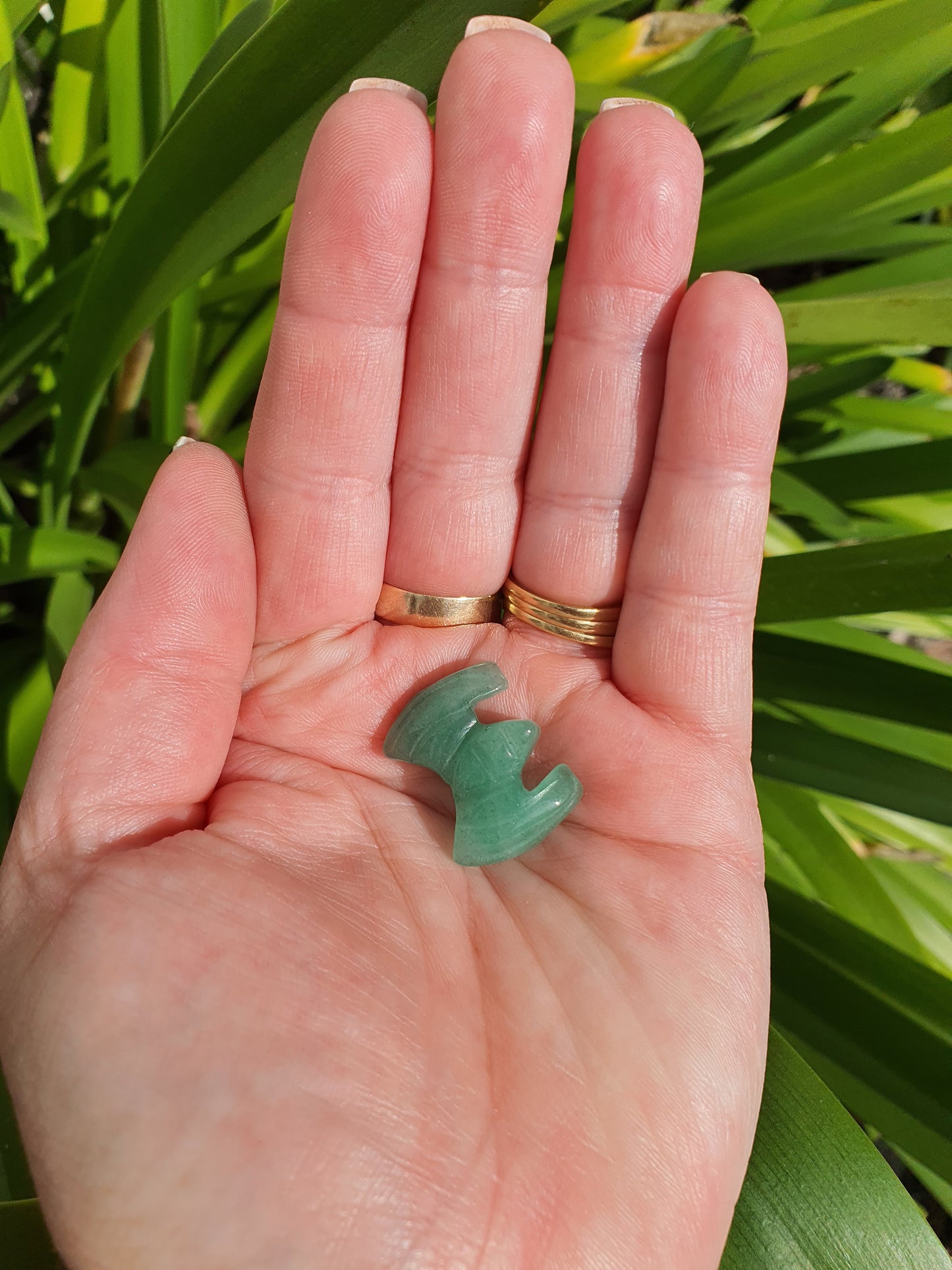 Green Aventurine Mini Bat