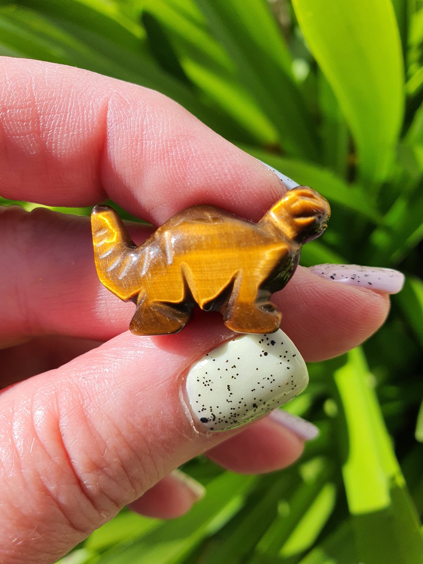 Tigers Eye Mini Dinosaur no1