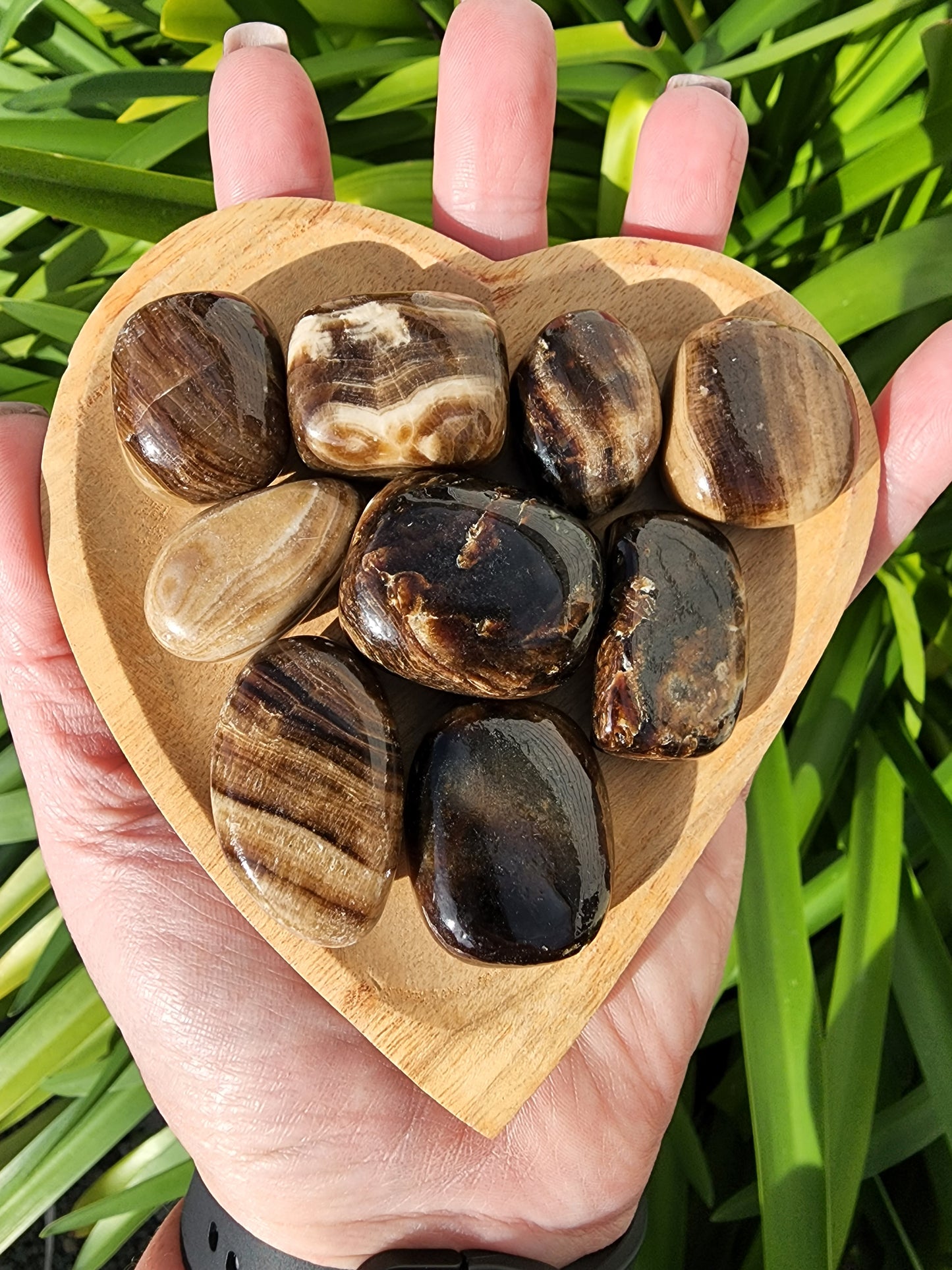 Chocolate Calcite Tumbled Stone