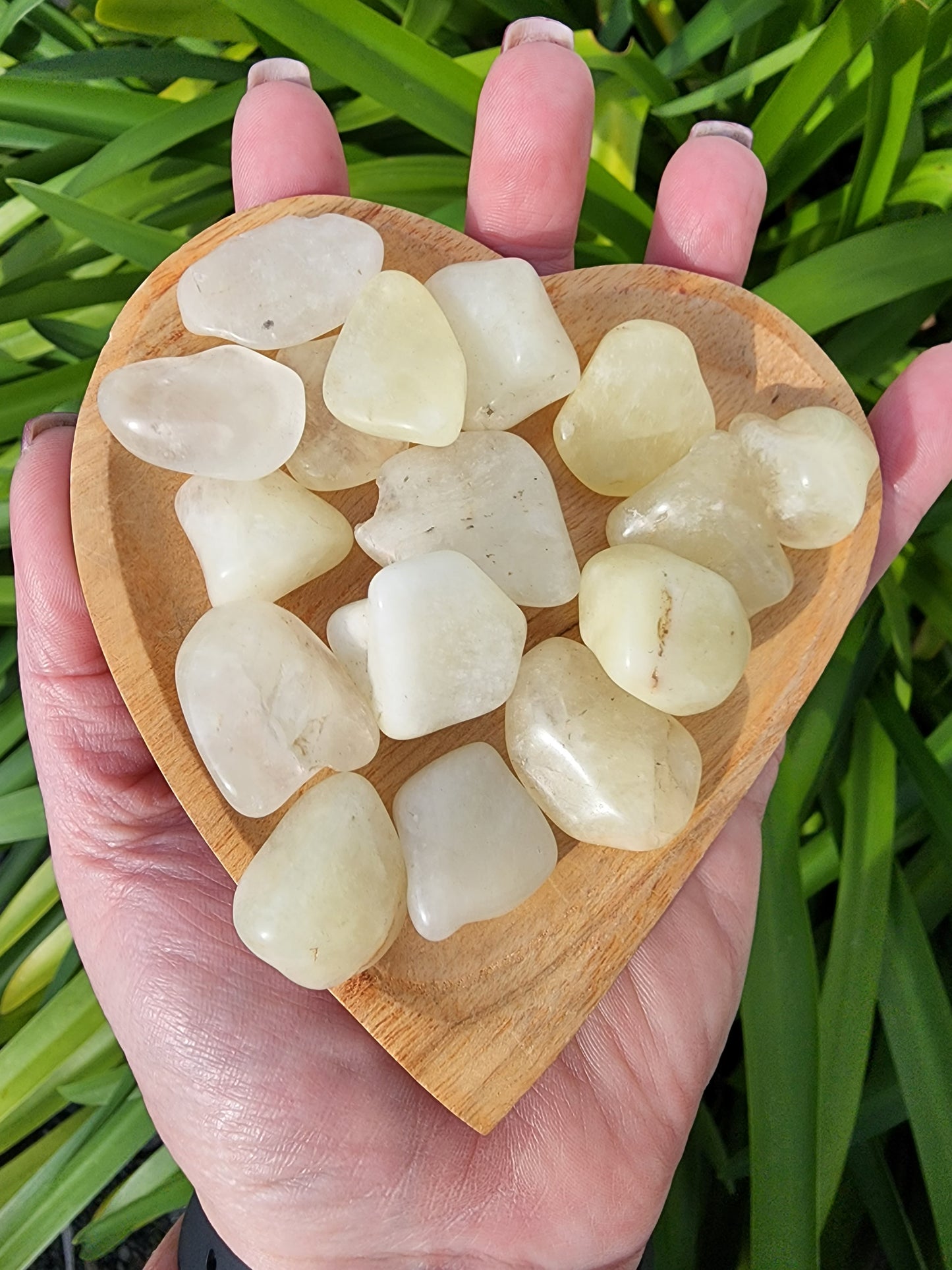 Sulphur Quartz Tumbled Stone