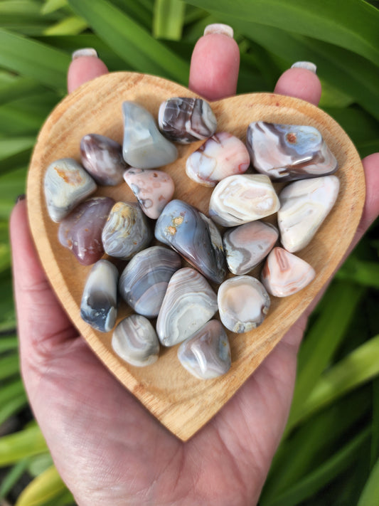 Pink Botswana Agate Tumbled Stone