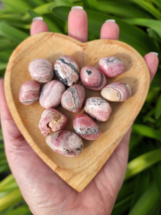 Rhodochrosite Tumbled Stone Small