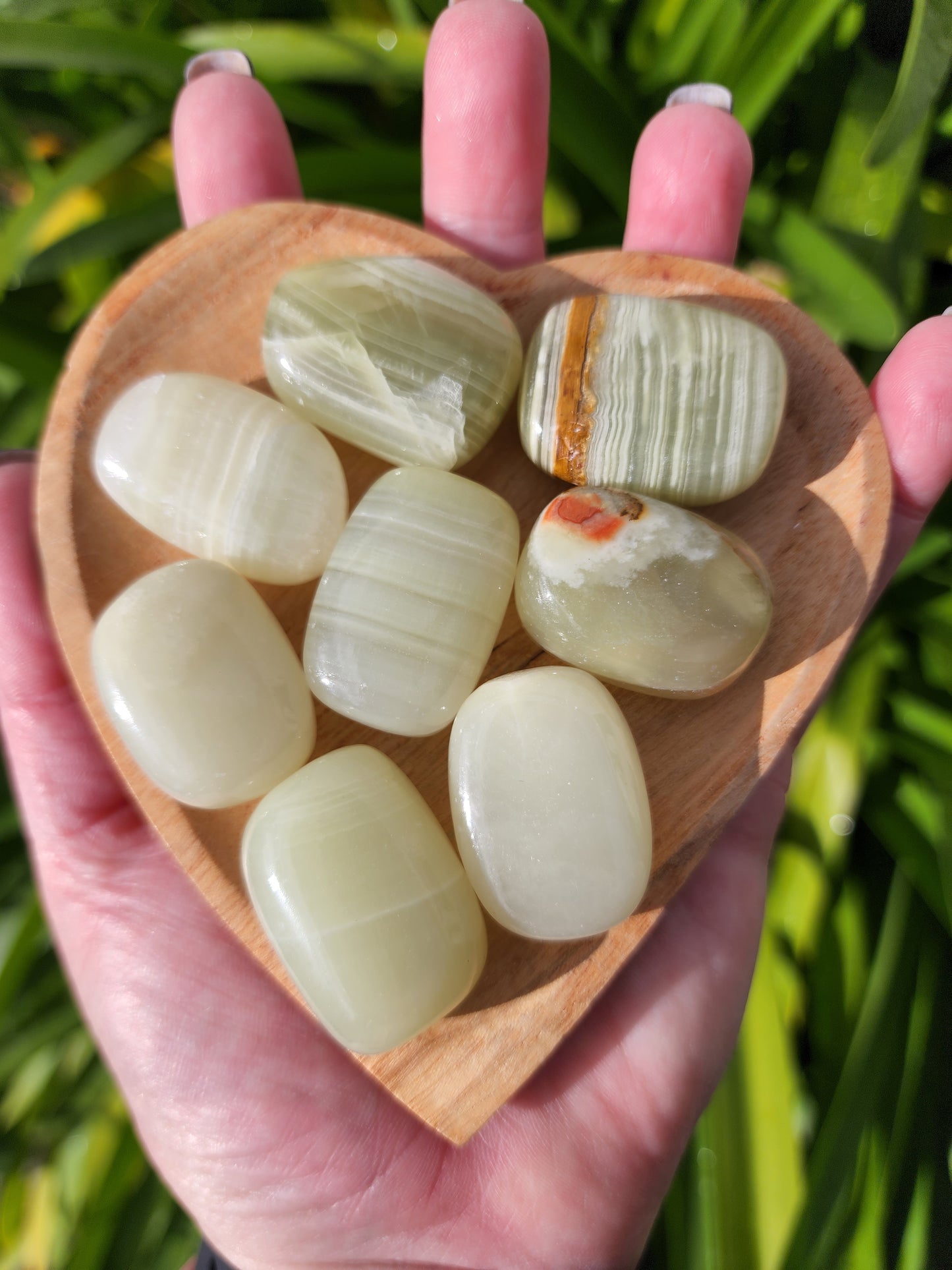 Banded Calcite Tumbled Stone