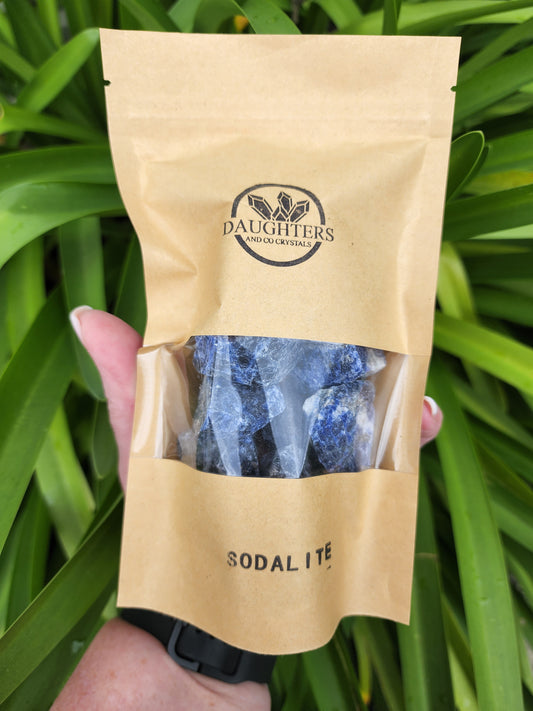 Sodalite Bulk Pack of 10 Rough Crystals Valued at $30