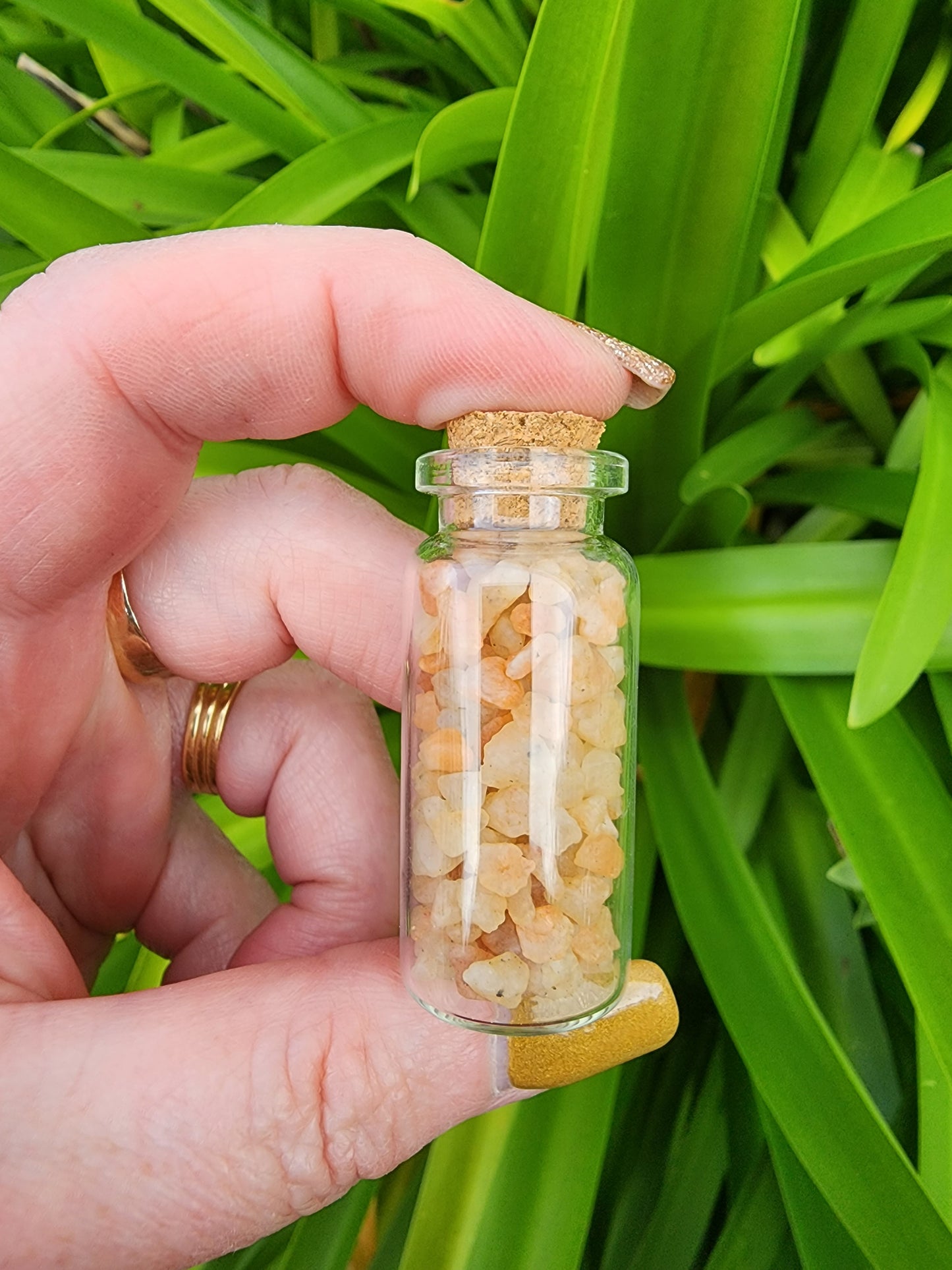 Sunstone Crystal Chip Bottle