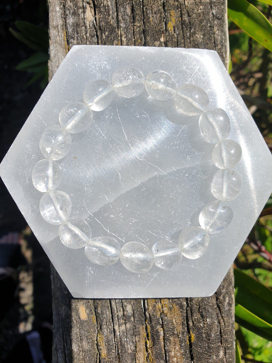 Clear Quartz | Nugget Bead Bracelet