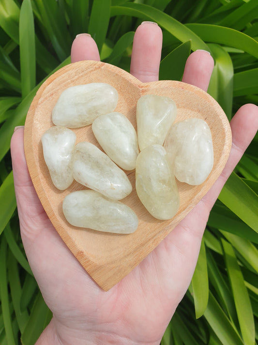 Green Amethyst Tumbled Stone