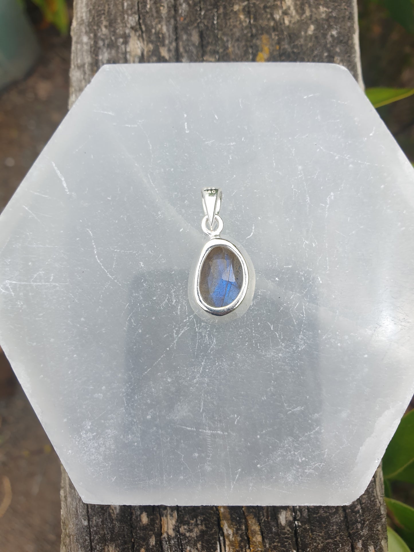 Labradorite | Faceted Sterling Silver Pendant B