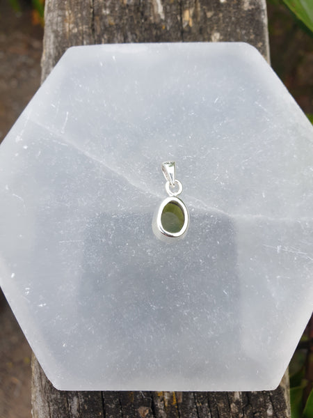Diopside | Rose Cut Sterling Silver Pendant A