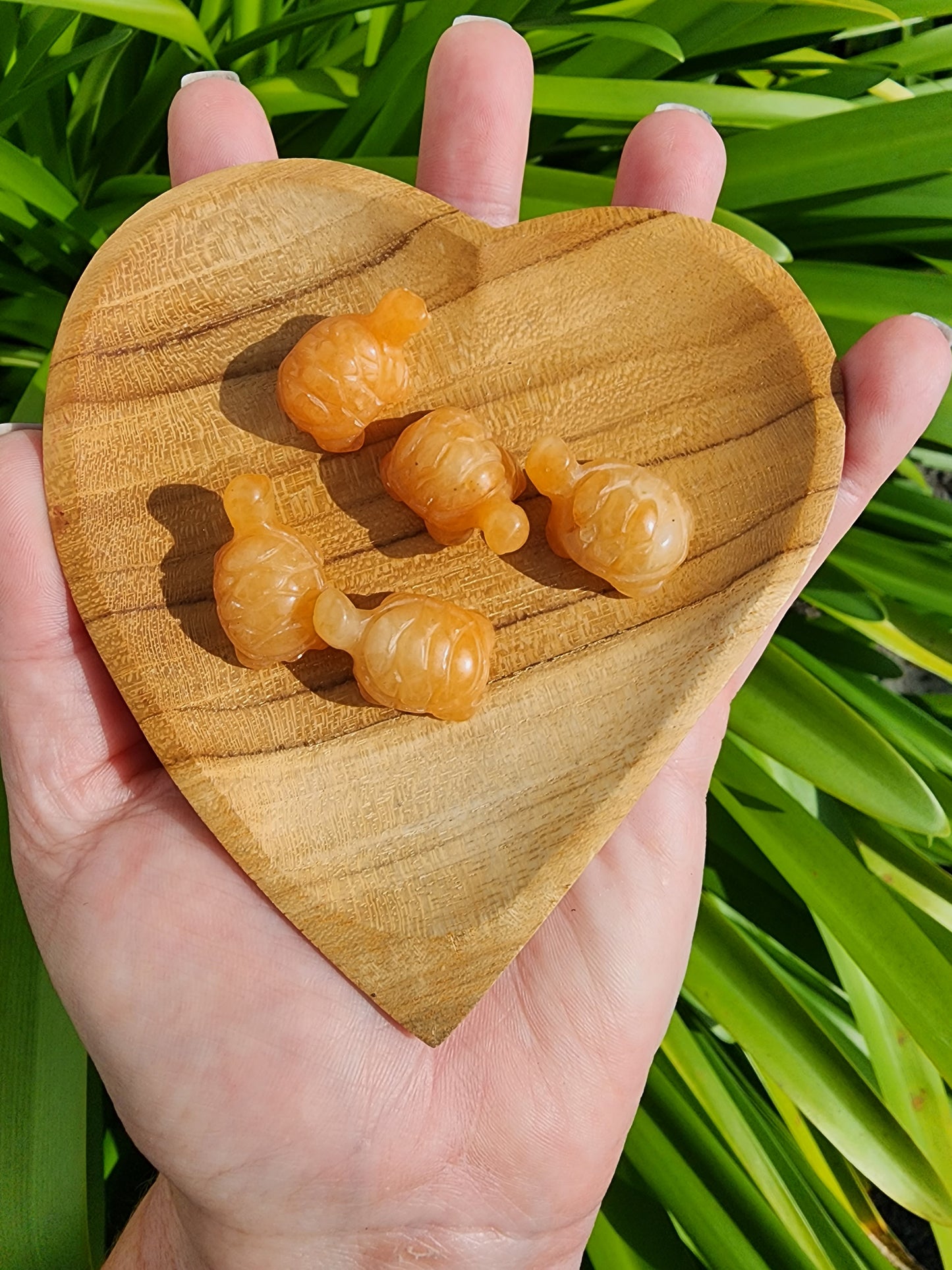 Orange Aventurine Mini Land Turtle