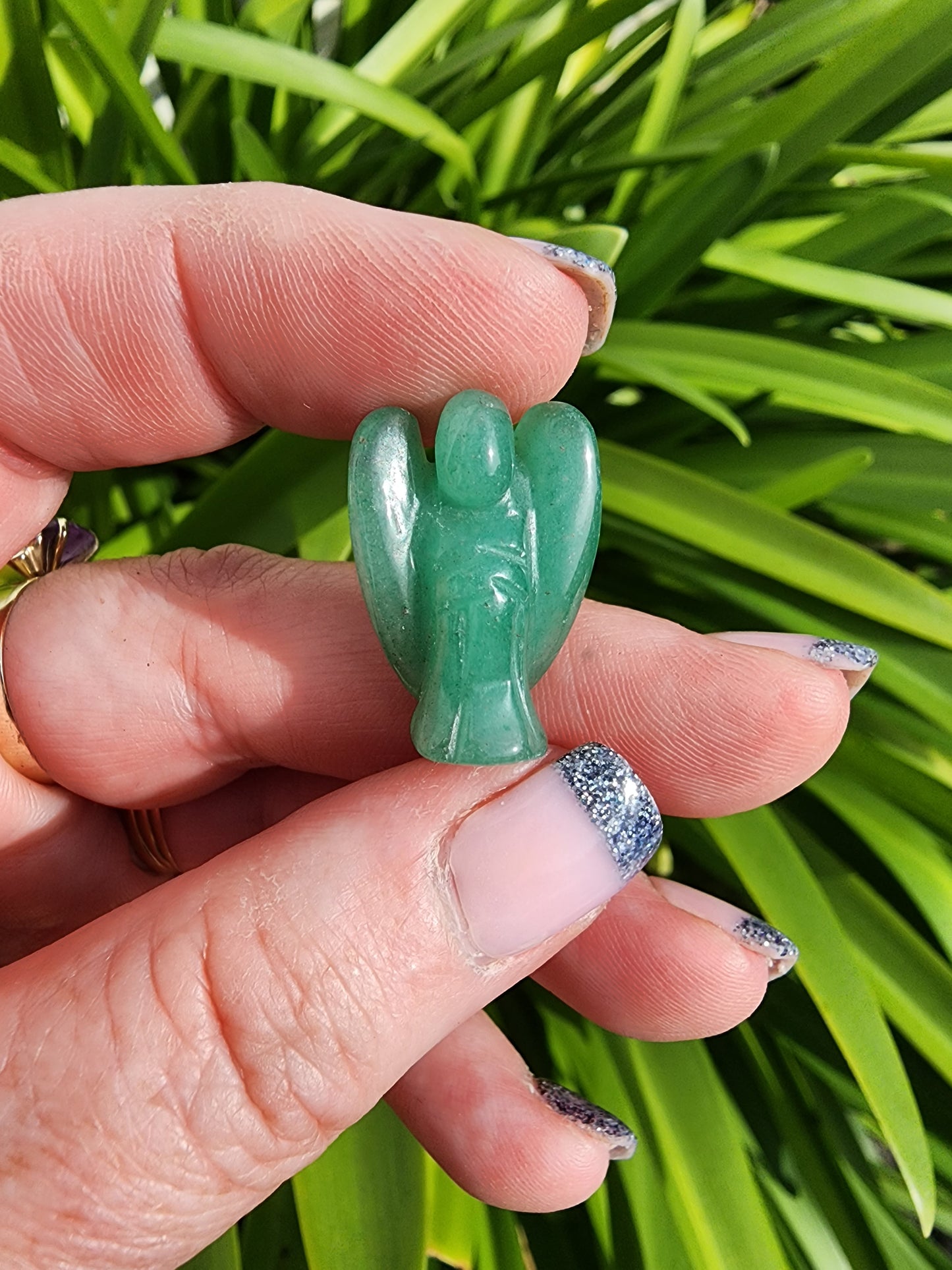 Green Aventurine Mini Angel