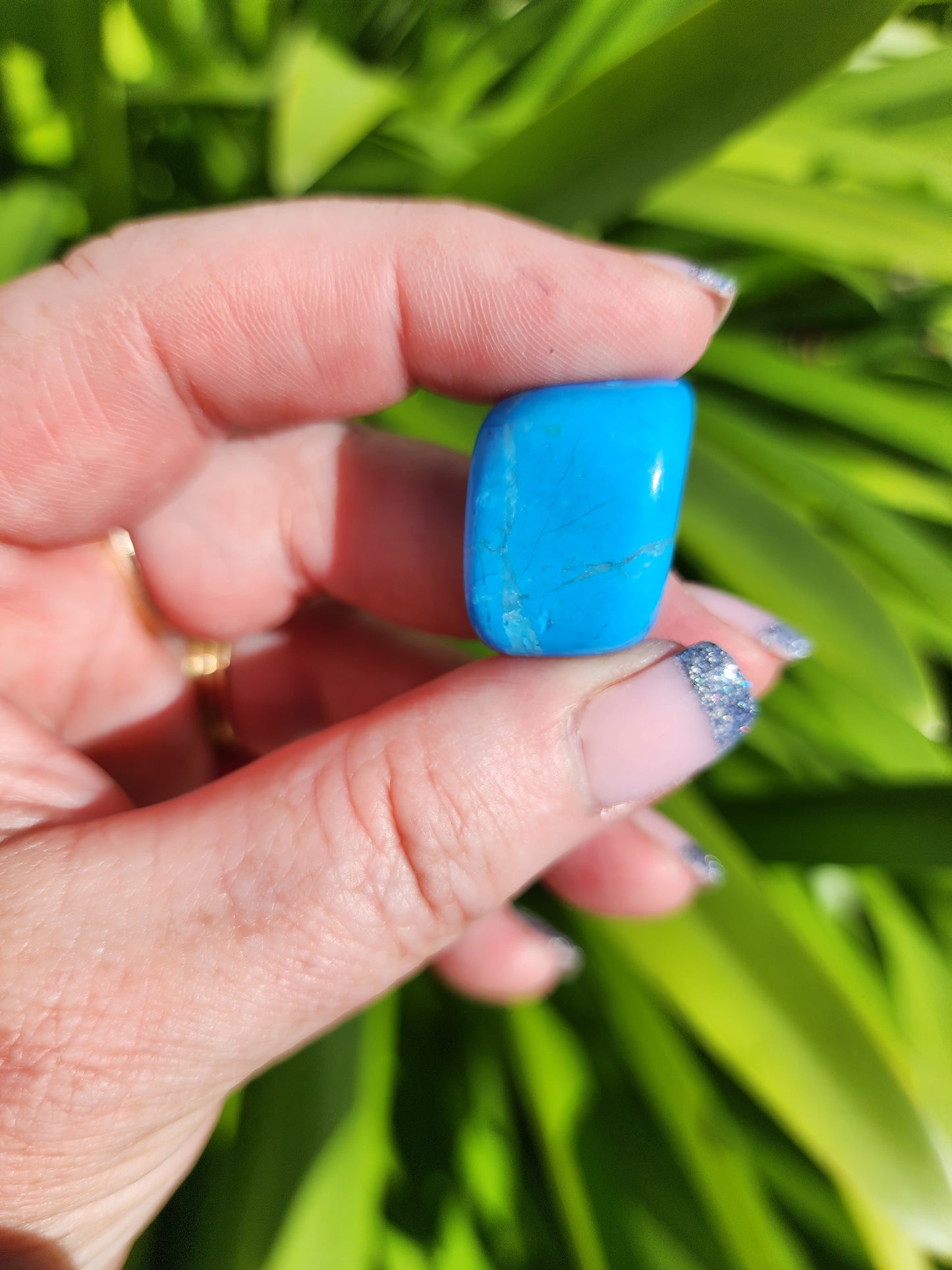 Howlite Blue Tumbled Stones 10 Pack Valued at $30