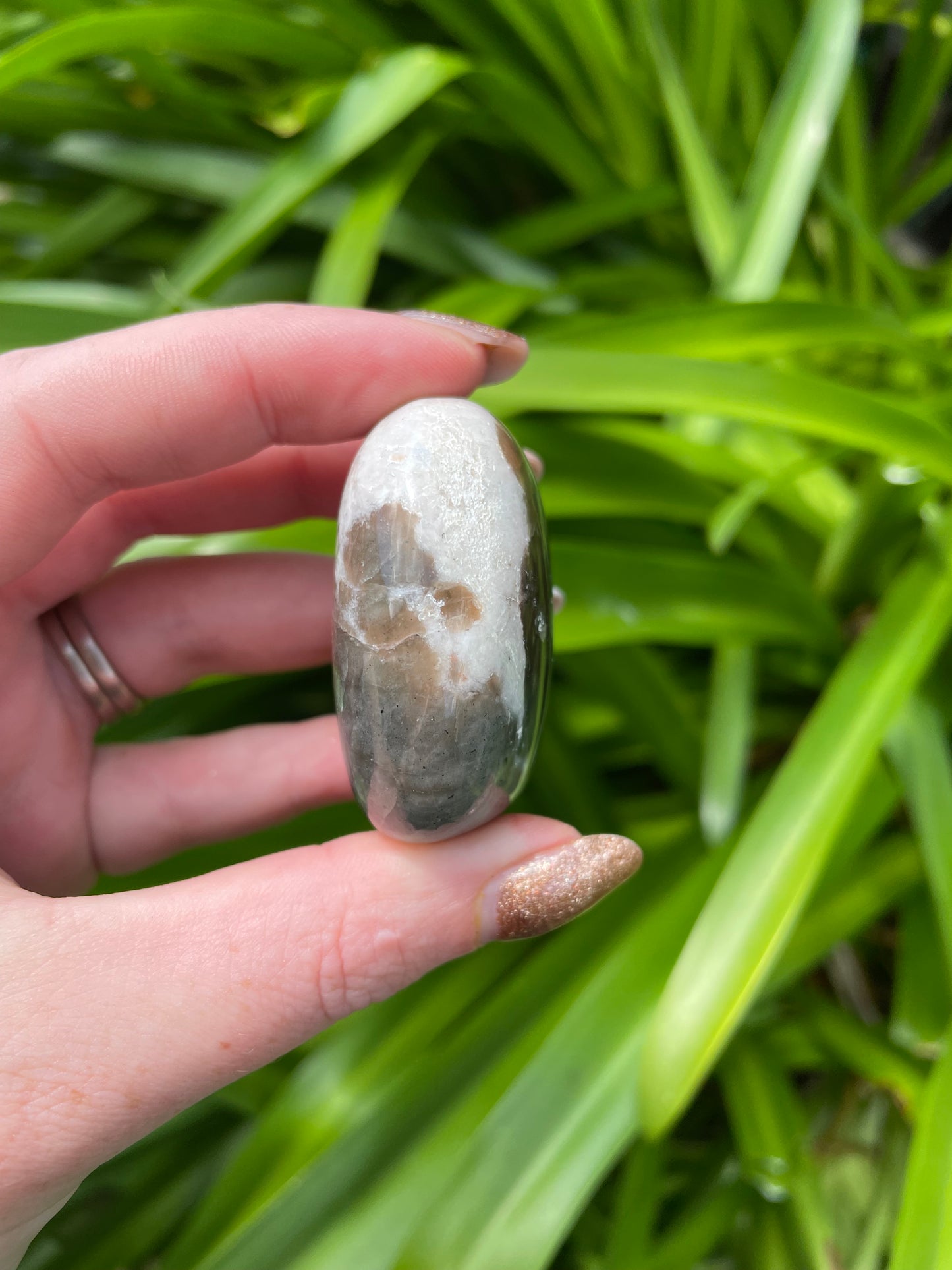 Polarity Moonstone Palm Stone D