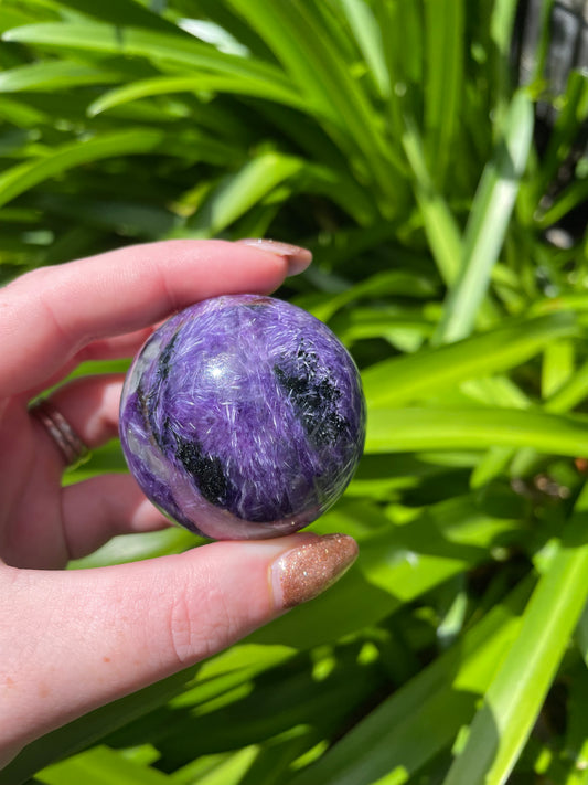 Charoite Sphere