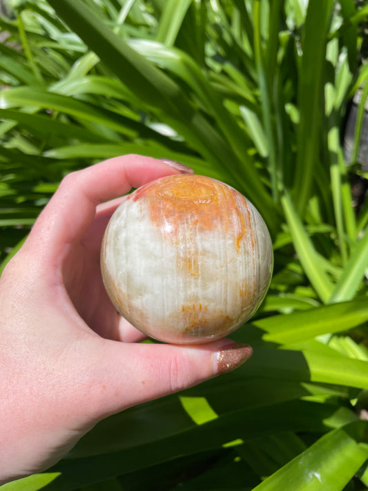 Banded Calcite Sphere Medium B