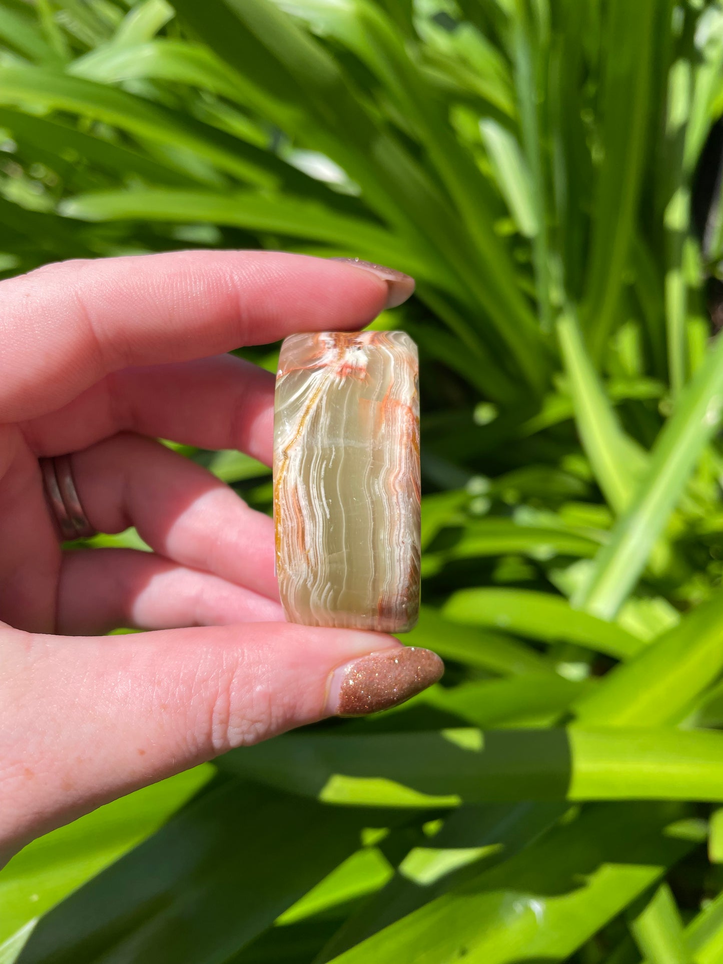 Banded Calcite Moon Small B