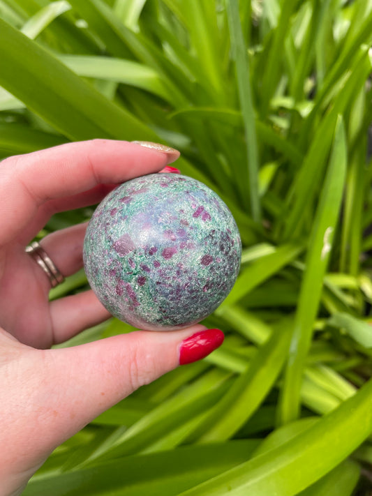 Ruby & Fuchsite Sphere B