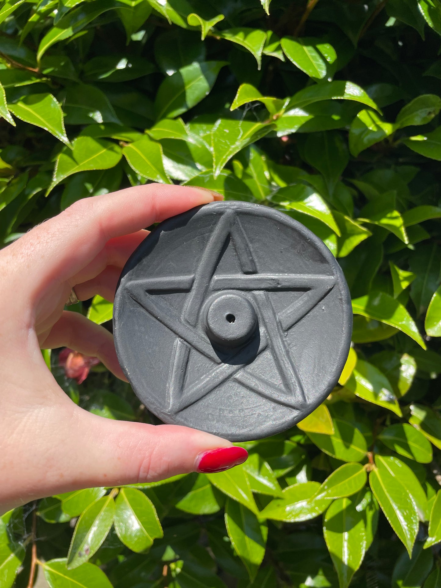 Pentagram Terracotta Incense Plate