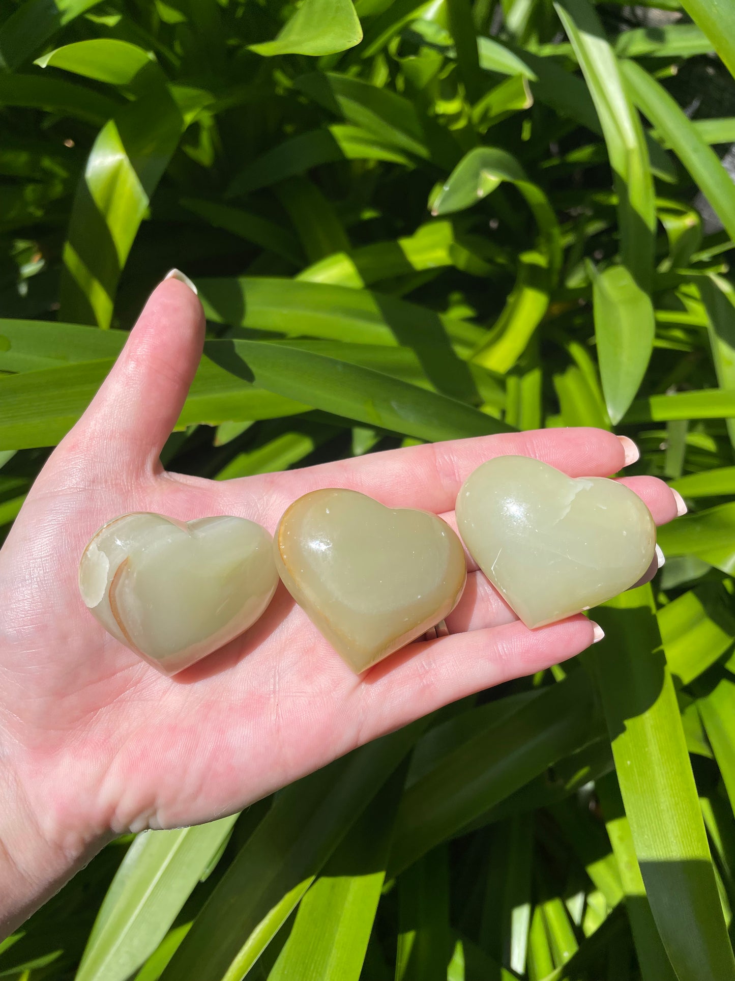 Banded Calcite Heart XSmall