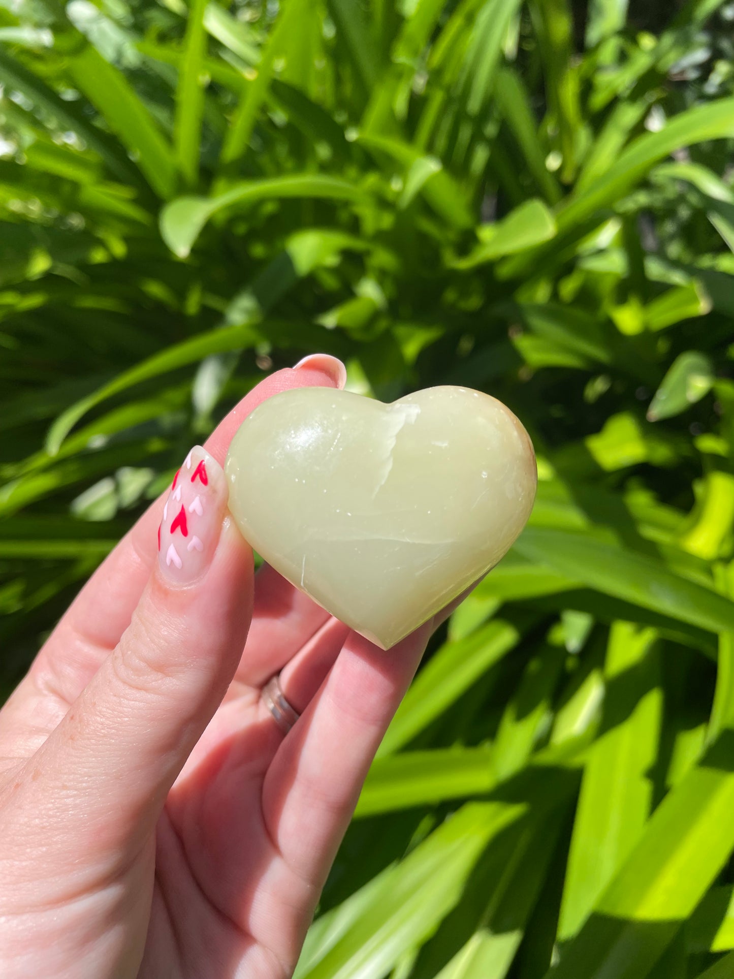 Banded Calcite Heart XSmall