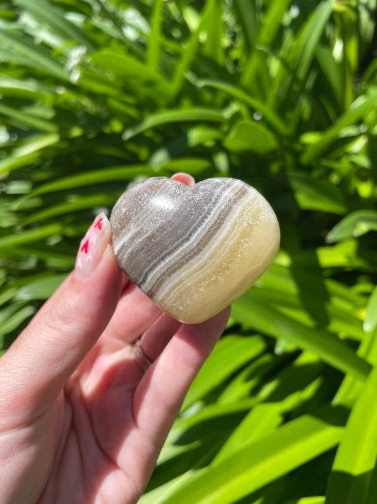 Zebra Calcite Heart A