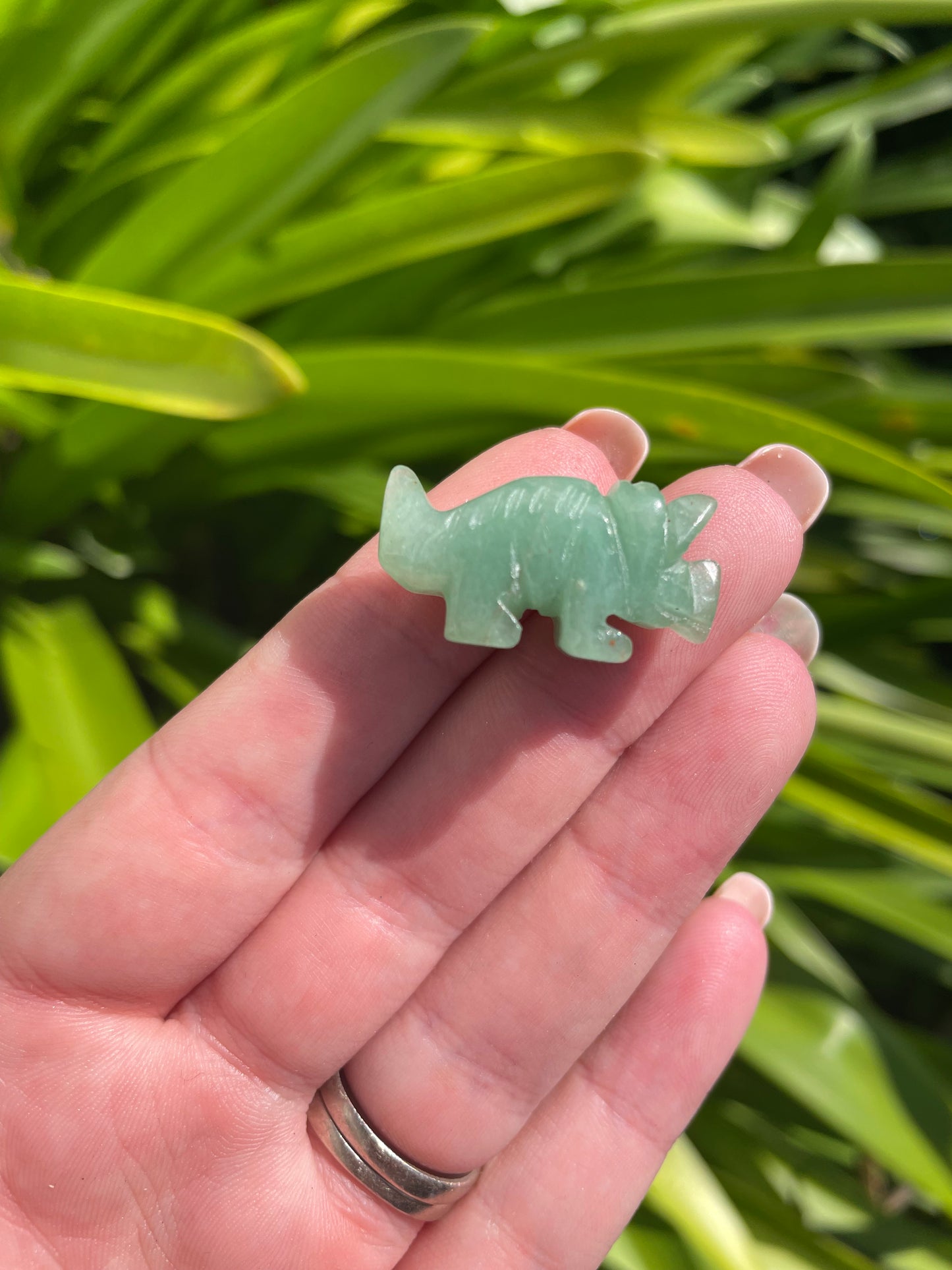 Green Aventurine Mini Dinosaur no 1