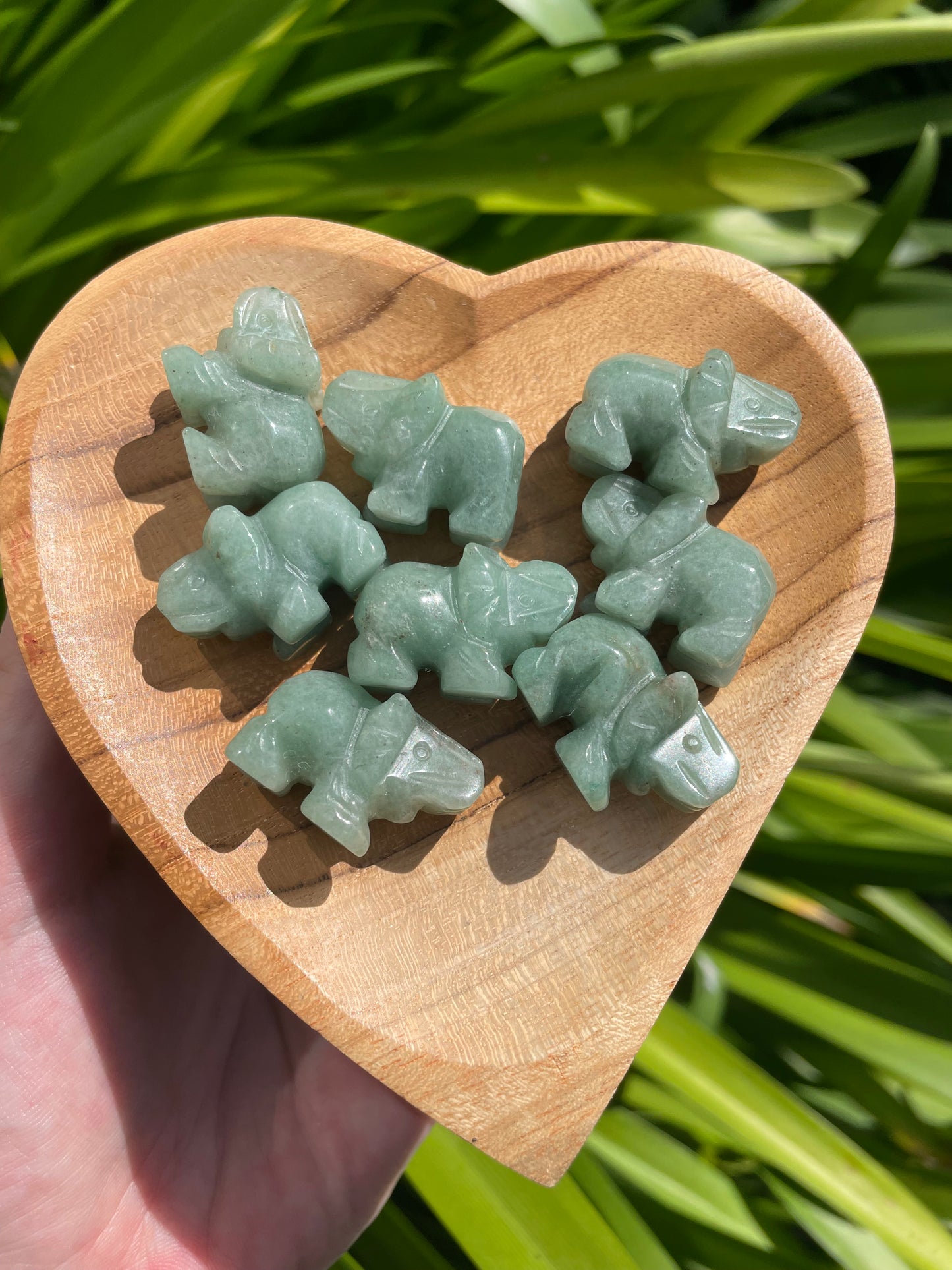 Green Aventurine Mini Elephant