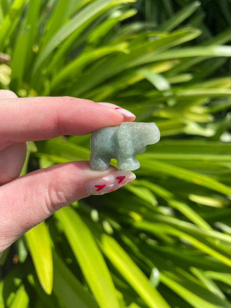 Green Aventurine Mini Elephant