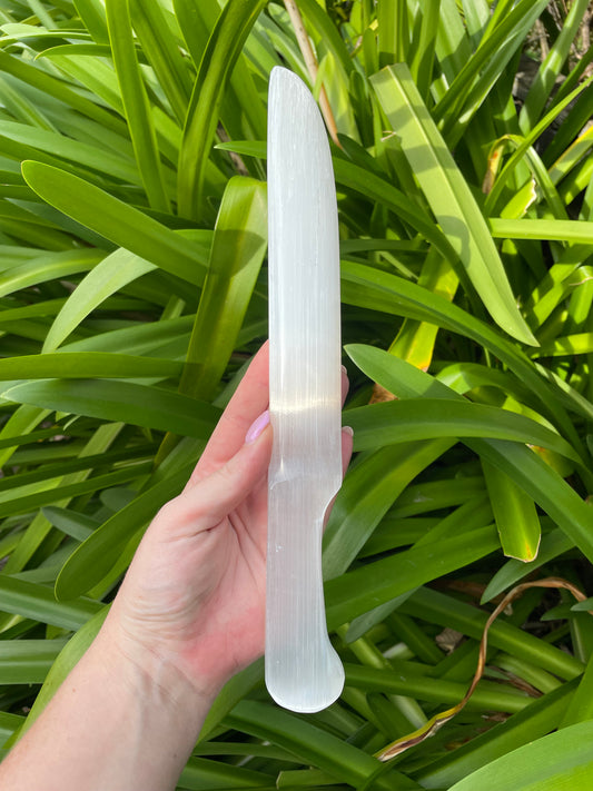 Selenite Knife Large