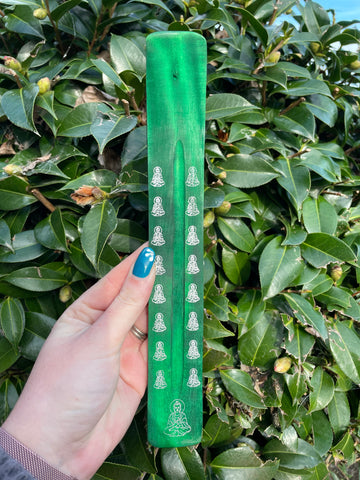Green Buddha Incense Holder