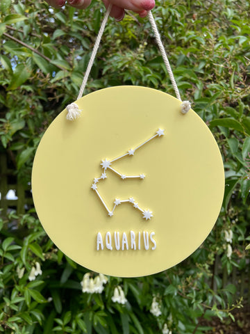 Star Sign Constellation Hanger | Aquarius