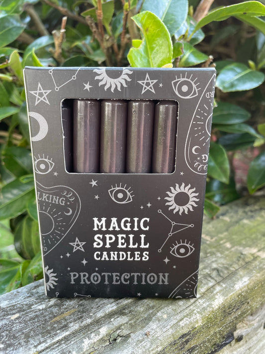 Black PROTECTION Spell Candles x12