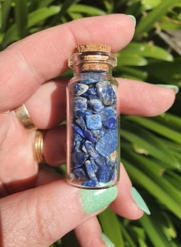 Lapis lazuli Chip Bottle