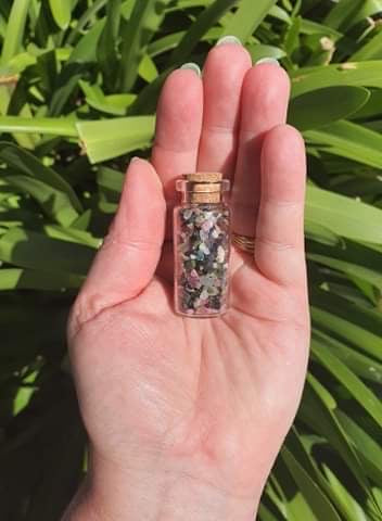 Mixed Tourmaline Chip Bottle